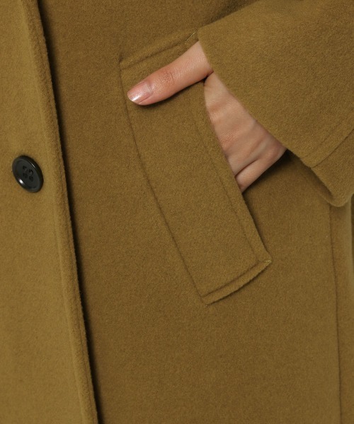 LOWRYS FARM（ローリーズファーム）の「メリノダブルロングコート　949105（チェスターコート・レディース・ネイビー/イエロー/ブラウン系その他・FREE）」の19枚目の写真