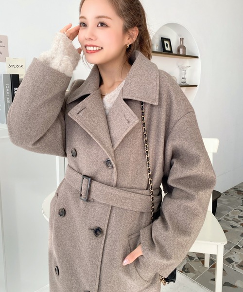 Y’s メルトン トレンチコート Y's メルトン トレンチコート Y's メルトン トレンチコート Y's for