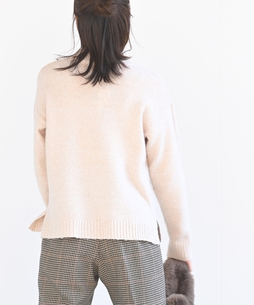 rps(アールピーエス)の「ブークレープチハイネックニットプルオーバー(ニット/セーター・レディース・グリーン/アイボリー/杢グレー/ブラック・M)」の10枚目の写真