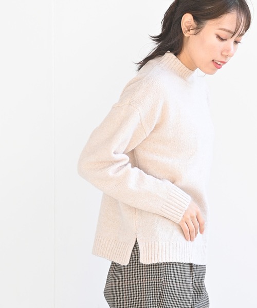 rps(アールピーエス)の「ブークレープチハイネックニットプルオーバー(ニット/セーター・レディース・グリーン/アイボリー/杢グレー/ブラック・M)」の11枚目の写真