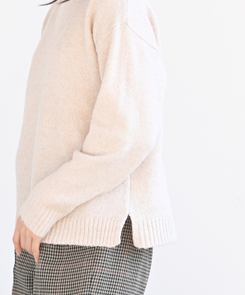 rps(アールピーエス)の「ブークレープチハイネックニットプルオーバー(ニット/セーター・レディース・グリーン/アイボリー/杢グレー/ブラック・M)」の12枚目の写真