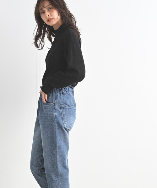 rps(アールピーエス)の「ブークレープチハイネックニットプルオーバー(ニット/セーター・レディース・グリーン/アイボリー/杢グレー/ブラック・M)」の17枚目の写真