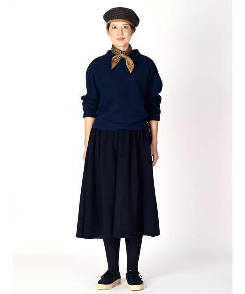 45R フロート縮絨deパフTシャツ ウールプルオーバー トップス 45R（フォーティファイブアール）の「フロート縮絨deパフTシャツ