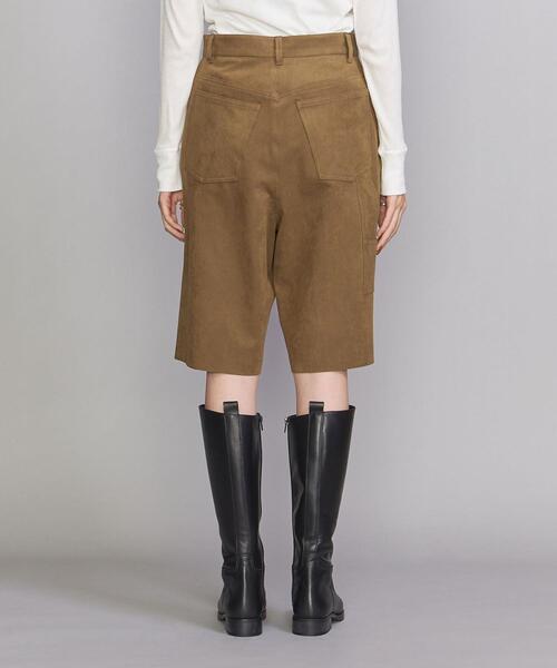 BEAUTY&YOUTH UNITED ARROWS(ビューティーアンドユースユナイテッドアローズ)の「BY フェイクスエードペインター ショートパンツ -ウォッシャブル-(その他パンツ・レディース・ブラウン/グレー・S/M)」の5枚目の写真