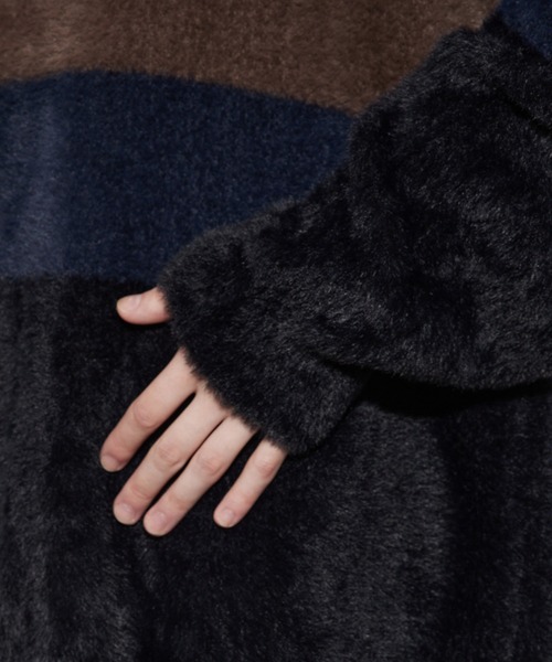 JUNRED（ジュンレッド）の「シャギールーズニットプルオーバー（ニット/セーター・メンズ・ブラック系その他/ホワイト・M/L）」の12枚目の写真