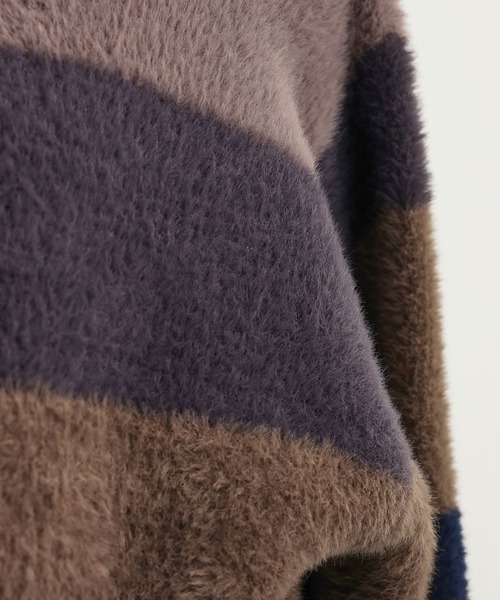 JUNRED（ジュンレッド）の「シャギールーズニットプルオーバー（ニット/セーター・メンズ・ブラック系その他/ホワイト・M/L）」の14枚目の写真