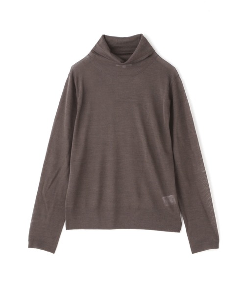 NATURAL BEAUTY BASIC（ナチュラルビューティーベーシック）の「シアータートルニット（ニット/セーター・レディース・チャコールグレー/ベージュ/オフホワイト・MEDIUM）」の21枚目の写真