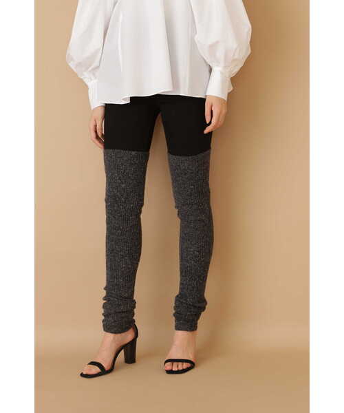 JILL STUART(ジルスチュアート)の「《Exclusive Line》ロングレッグウォーマー(タイツ/ストッキング・レディース・ブラック/ベージュ・フリ-)」の3枚目の写真