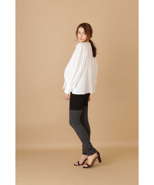 JILL STUART(ジルスチュアート)の「《Exclusive Line》ロングレッグウォーマー(タイツ/ストッキング・レディース・ブラック/ベージュ・フリ-)」の6枚目の写真