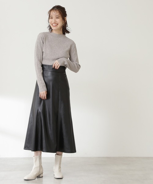 N.（N. Natural Beauty Basic）（エヌエヌナチュラルビューティーベーシック）の「◆ボトルネックベストニットセット（ニット/セーター・レディース・ベージュ/グレー/オフホワイト・MEDIUM）」の10枚目の写真