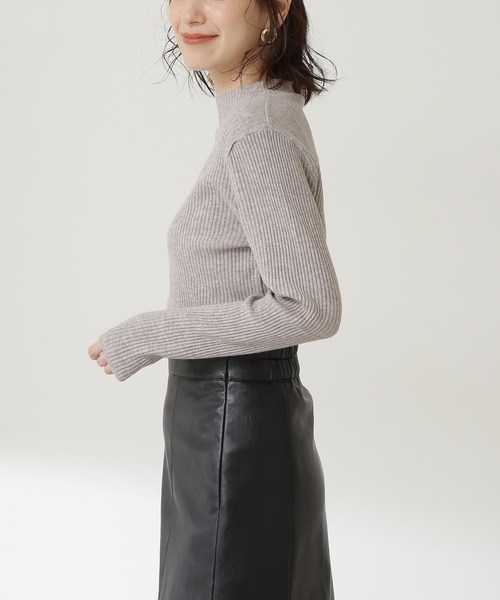 N.（N. Natural Beauty Basic）（エヌエヌナチュラルビューティーベーシック）の「◆ボトルネックベストニットセット（ニット/セーター・レディース・ベージュ/グレー/オフホワイト・MEDIUM）」の15枚目の写真