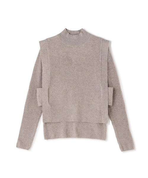 N.（N. Natural Beauty Basic）（エヌエヌナチュラルビューティーベーシック）の「◆ボトルネックベストニットセット（ニット/セーター・レディース・ベージュ/グレー/オフホワイト・MEDIUM）」の21枚目の写真