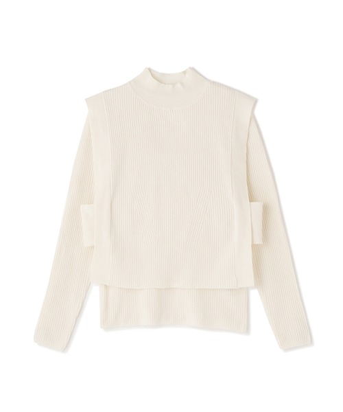 N.（N. Natural Beauty Basic）（エヌエヌナチュラルビューティーベーシック）の「◆ボトルネックベストニットセット（ニット/セーター・レディース・ベージュ/グレー/オフホワイト・MEDIUM）」の19枚目の写真