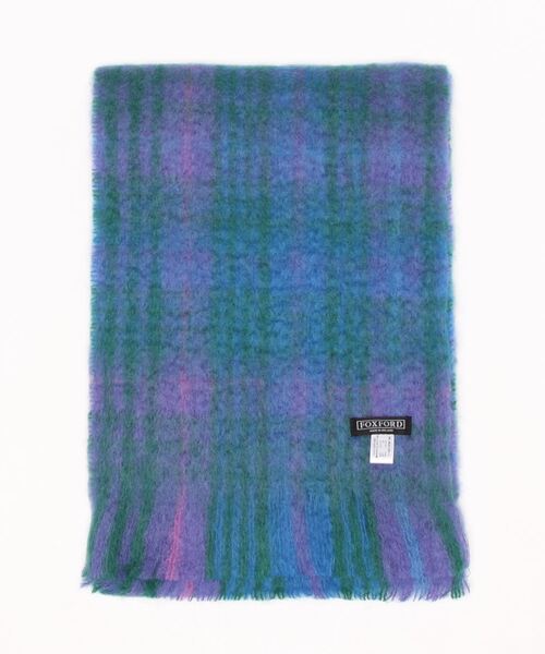 MADEMOISELLE ROPE'（マドモアゼル ロペ）の「【FOX FORD】モヘアマフラー（ストール/ショール・レディース・グレー/パープル系その他・FREE）」の2枚目の写真