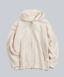 WHITE MAILS（ホワイトメイルズ）の「COTTON PAPER PILE URAKE ZIP UP HOODIE / ヘビーウェイト裏毛ジップアップパーカー【UNISEX】（パーカー）」
