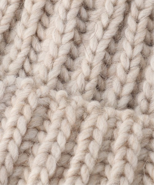 SLOBE IENA（スローブイエナ）の「【CF】ニットキャップ【手洗い可】◆（ニットキャップ/ビーニー・レディース・ベージュ/チャコールグレー/アイボリー・FREE）」の5枚目の写真