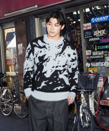 ふっくらもちもち クルーネック シャギーニット セーター