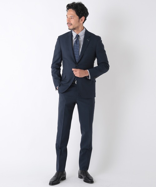 MEN'S BIGI（メンズビギ）の「ナチュラルストレッチ ピンヘッドスーツ（スーツセット・メンズ・ネイビー/グレー・01/02/03/04）」の6枚目の写真