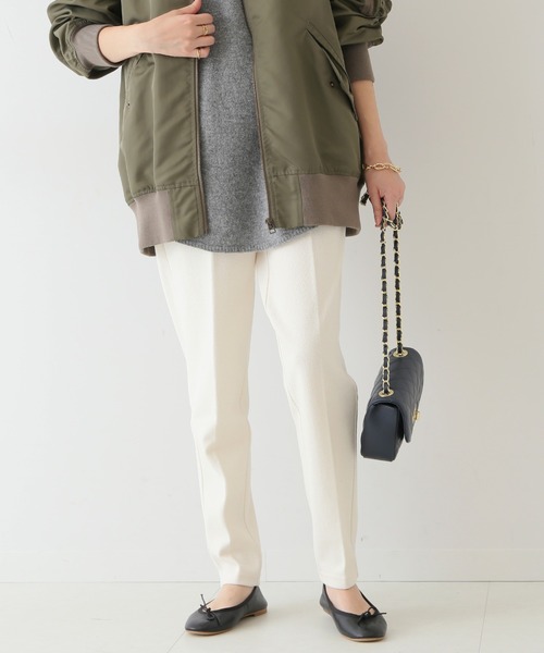 セール】ダブルフェイスジョーゼットパンツ【ウエストゴム/洗濯機使用