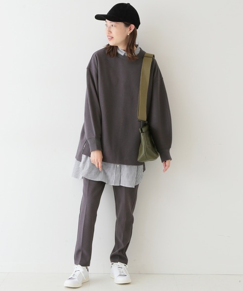 セール】ダブルフェイスジョーゼットパンツ【ウエストゴム/洗濯機使用