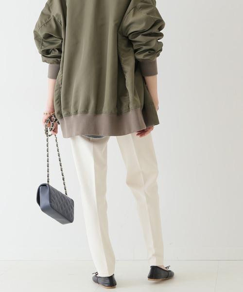 SLOBE IENA（スローブイエナ）の「ダブルフェイスジョーゼットパンツ【ウエストゴム/洗濯機使用可能】◆（その他パンツ・レディース・グレー/イエロー/ナチュラル・36/38）」の19枚目の写真