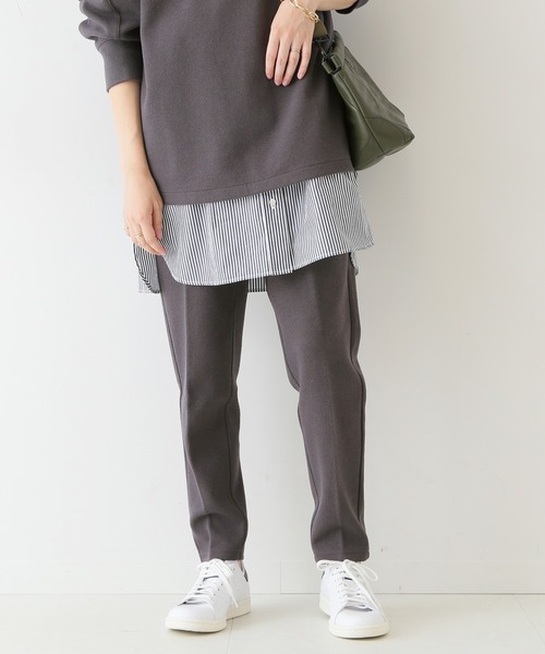 SLOBE IENA（スローブイエナ）の「ダブルフェイスジョーゼットパンツ【ウエストゴム/洗濯機使用可能】◆（その他パンツ・レディース・グレー/イエロー/ナチュラル・36/38）」の13枚目の写真