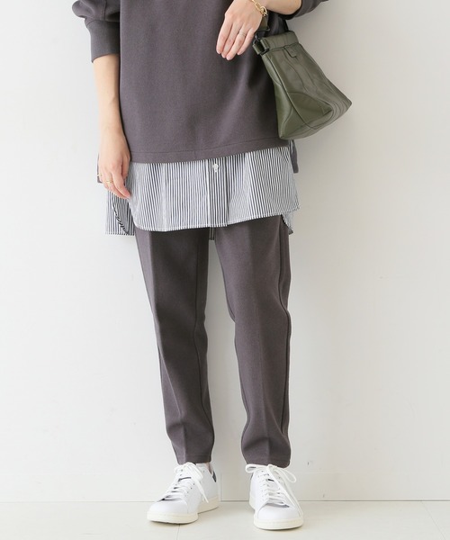 セール】ダブルフェイスジョーゼットパンツ【ウエストゴム/洗濯機使用