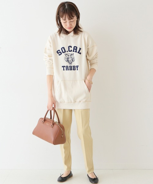 SLOBE IENA（スローブイエナ）の「ダブルフェイスジョーゼットパンツ【ウエストゴム/洗濯機使用可能】◆（その他パンツ・レディース・グレー/イエロー/ナチュラル・36/38）」の10枚目の写真