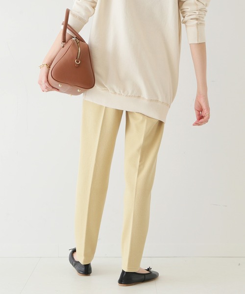 SLOBE IENA（スローブイエナ）の「ダブルフェイスジョーゼットパンツ【ウエストゴム/洗濯機使用可能】◆（その他パンツ・レディース・グレー/イエロー/ナチュラル・36/38）」の11枚目の写真