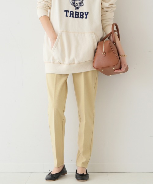 SLOBE IENA（スローブイエナ）の「ダブルフェイスジョーゼットパンツ【ウエストゴム/洗濯機使用可能】◆（その他パンツ・レディース・グレー/イエロー/ナチュラル・36/38）」の15枚目の写真