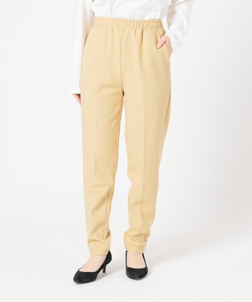 セール】ダブルフェイスジョーゼットパンツ【ウエストゴム/洗濯機使用