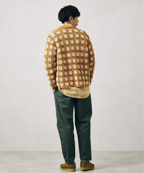 relume CALIFORNIA モヘア　パターンカーディガン　L カウ柄 JOURNAL STANDARD relume カーディガン CALIFORNIA クロシェアミ