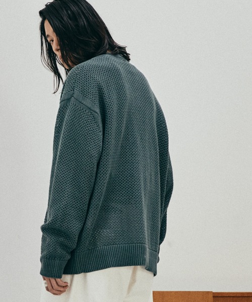 WYM LIDNM（ウィム バイ リドム）の「MESH WIDE CARDIGAN