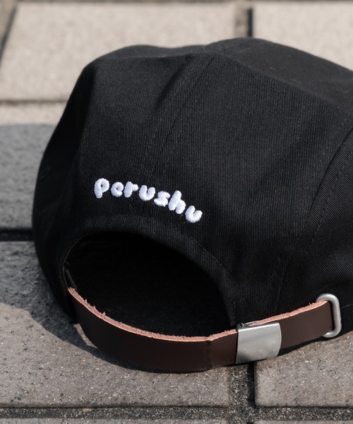 Perushu（ペルーシュ）の「Pロゴキャップ（キャップ・メンズ・ブラック/ダークブラウン/グリーン/アイボリー/マスタード・FREE）」の10枚目の写真