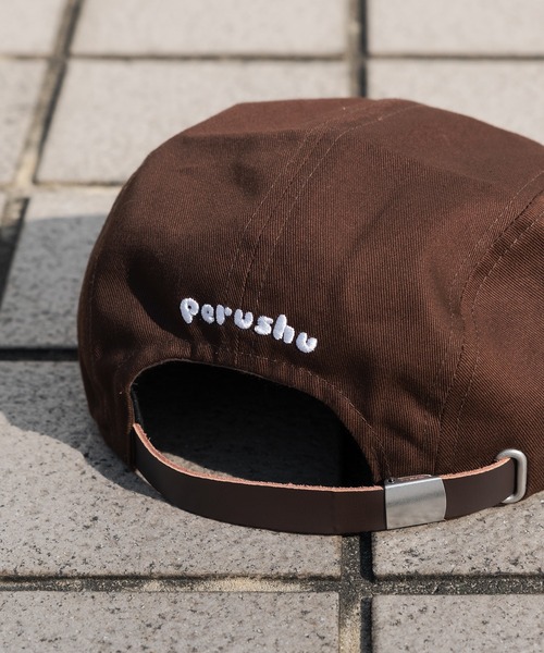 Perushu（ペルーシュ）の「Pロゴキャップ（キャップ・メンズ・ブラック/ダークブラウン/グリーン/アイボリー/マスタード・FREE）」の7枚目の写真