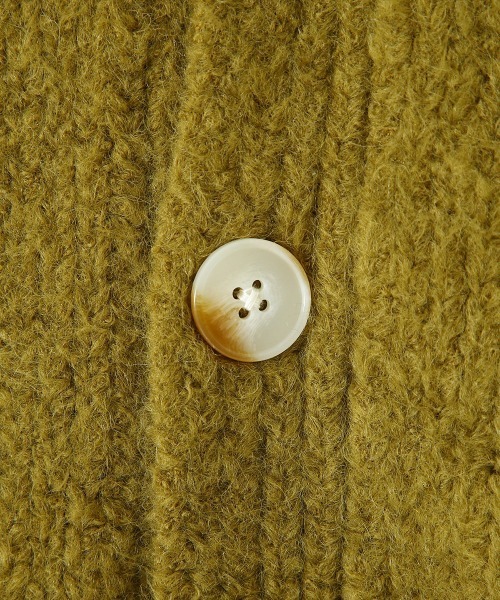 BALLAST ARK（バラストアーク）の「BALLAST ARK / バラストアーク：V/N shaggy Cardigan：BA04-K003[AST]（カーディガン/ボレロ・メンズ・イエロー・M/L）」の9枚目の写真