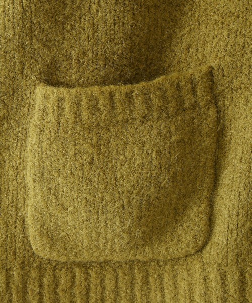 BALLAST ARK（バラストアーク）の「BALLAST ARK / バラストアーク：V/N shaggy Cardigan：BA04-K003[AST]（カーディガン/ボレロ・メンズ・イエロー・M/L）」の7枚目の写真