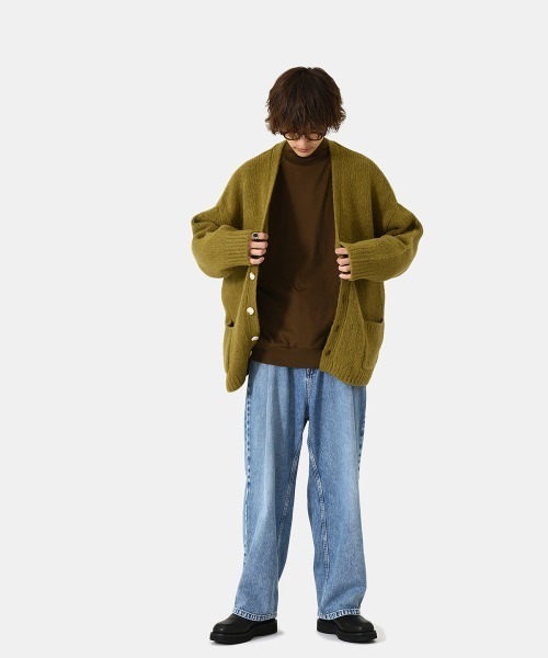 BALLAST ARK（バラストアーク）の「BALLAST ARK / バラストアーク：V/N shaggy Cardigan：BA04-K003[AST]（カーディガン/ボレロ・メンズ・イエロー・M/L）」の12枚目の写真
