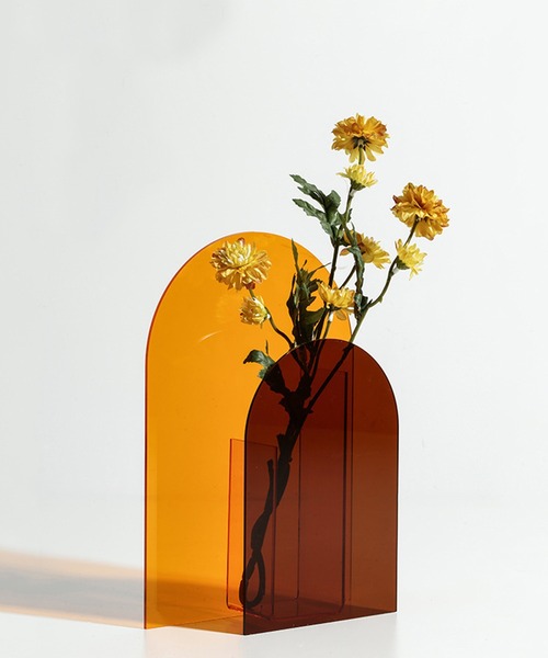 aimoha（アイモハ）の「透明素材現代アート花瓶（フラワーベース
