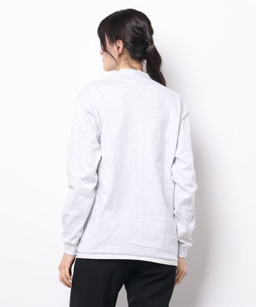 CalCru（カルクルー）の「【Cal Cru】(UN) モックネックカットソー（Tシャツ/カットソー・メンズ・ホワイト/ブラック/ネイビー/グレー/グリーン・MEDIUM/LARGE/X-LARGE）」の7枚目の写真