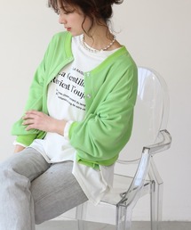 frames RAY CASSIN | WEB限定 前後2WAY裏毛スナップボタンカーデ セットアップ着用可(カーディガン/ボレロ)