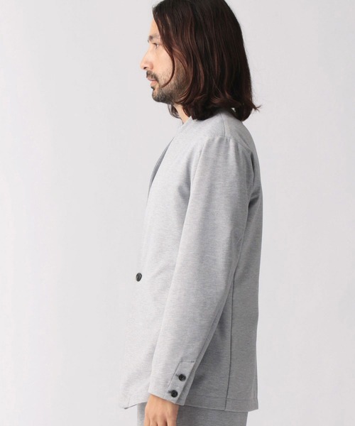 NICOLE CLUB FOR MEN ノーカラージャケット NICOLE CLUB FOR MEN（ニコルクラブフォーメン）の「ノーカラー