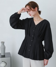 SENSE OF PLACE by URBAN RESEARCH | Vネックウエストマークブラウス(シャツ/ブラウス)