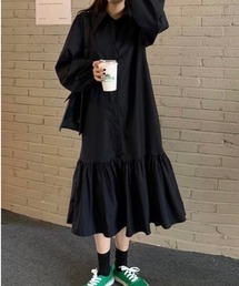DAIS-Y | パフスリーブワンピース(シャツワンピース)