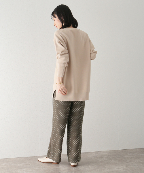La TOTALITE(ラトータリテ)の「ドットツイルタックワイドパンツ(その他パンツ・レディース・オリーブ/ネイビー/サックスブルー・36/38)」の7枚目の写真