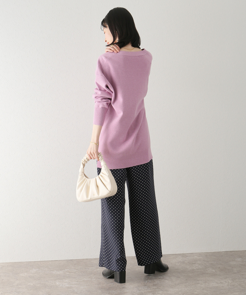 La TOTALITE(ラトータリテ)の「ドットツイルタックワイドパンツ(その他パンツ・レディース・オリーブ/ネイビー/サックスブルー・36/38)」の9枚目の写真