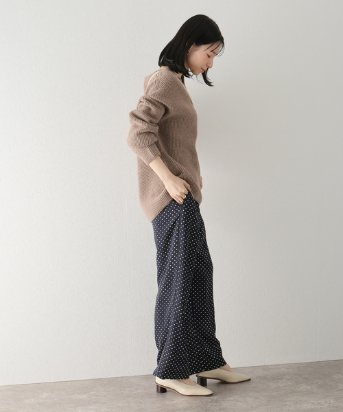 セール】ドットツイルタックワイドパンツ（その他パンツ）｜La