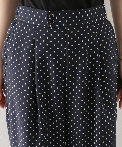 La TOTALITE(ラトータリテ)の「ドットツイルタックワイドパンツ(その他パンツ・レディース・オリーブ/ネイビー/サックスブルー・36/38)」の19枚目の写真