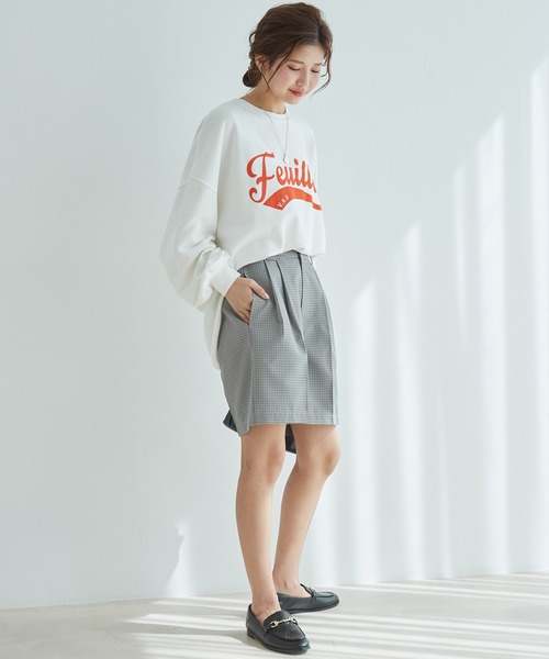 vis-`a-vis(ビサビ)の「【WEB限定】チェック柄ショートパンツ【セットアップ対応】(スラックス・レディース・グリーン/グレー・S/M)」の3枚目の写真