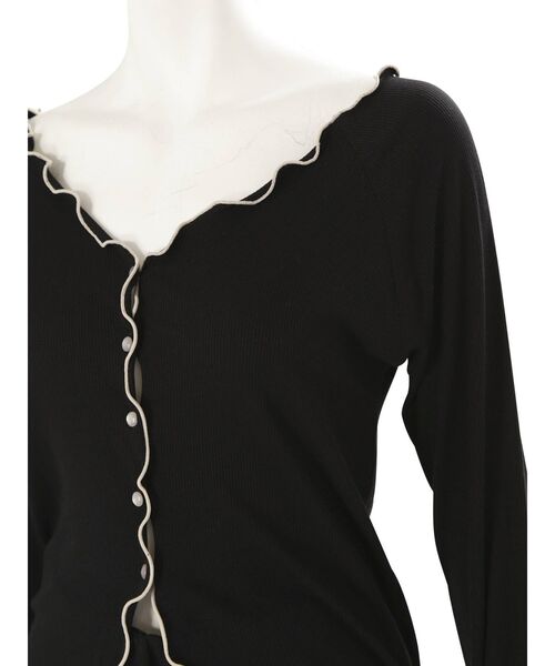 MERCURYDUO(マーキュリーデュオ)の「【GENTLE】配色メロウカットソーセットアップ(ルームウェア/パジャマ・レディース・ブラック/ライトブルー・FREE)」の19枚目の写真